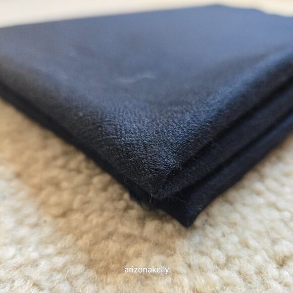 Lightweight Cashmere Woven Scarf BLACK Diamond Weave - Picture 12 of 13